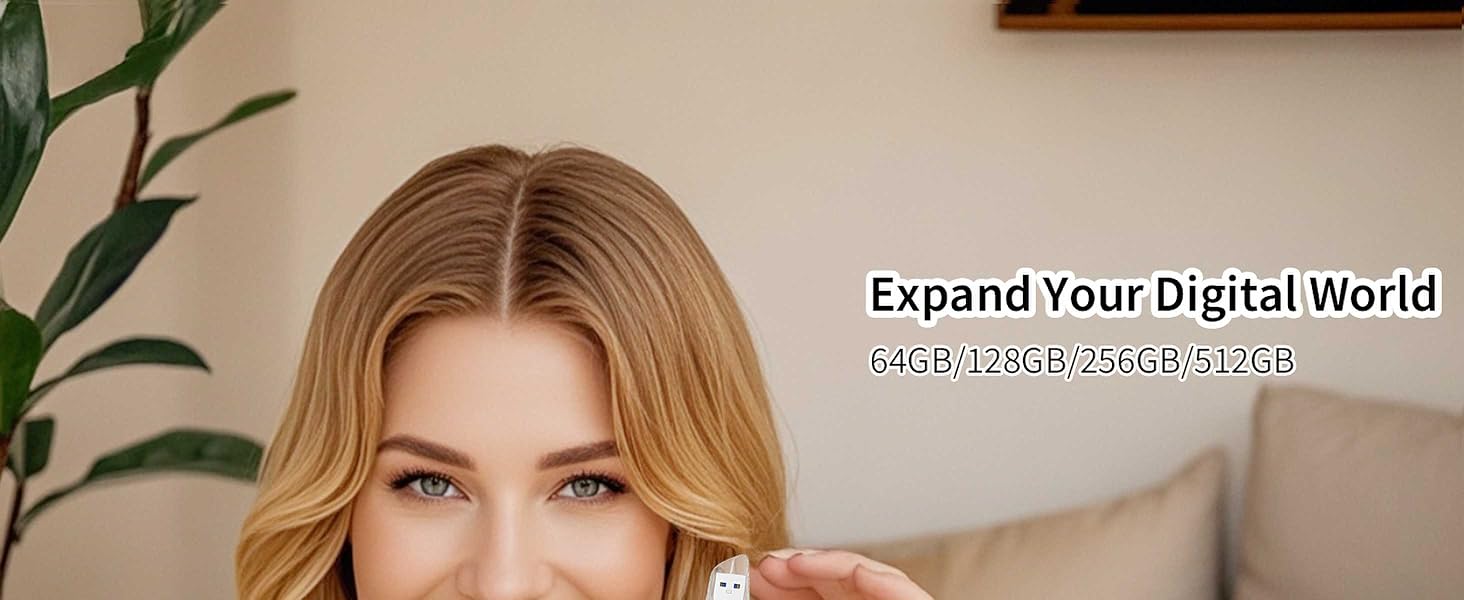 USB 3.0 Flash Drive for iPhone 256GB: MFi Certified 3in1 External Memory Photo Keeper Storage Stick