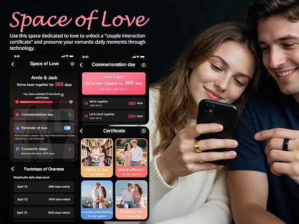 Smart rings for couples