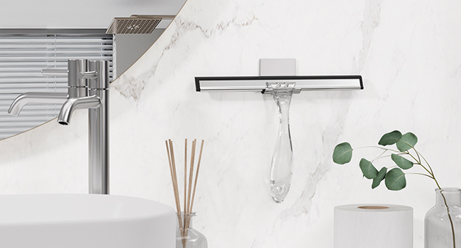 shower squeegee with hook