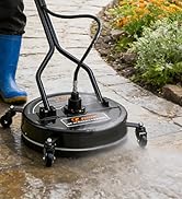 FIXFANS 20" Pressure Washer Surface Cleaner with 4 Wheels &amp; Dual Handle, Power Washer Surface Cle...