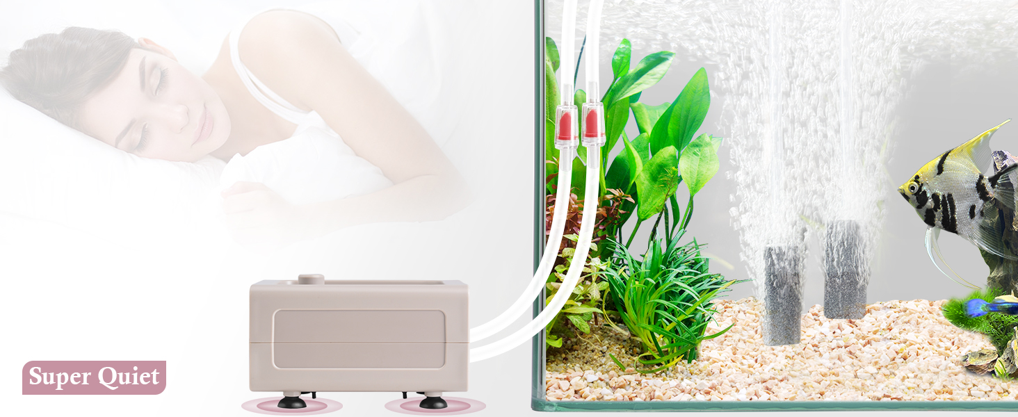 silent fish air pump