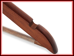 Wood Hanger with Pant Bar, Suit Hanger, Non-Slip Pant Bar for Heavy Jeans, Trousers, Dress Pants