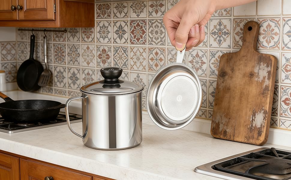 Grease Container for Kitchen