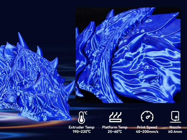 silk dual color filament