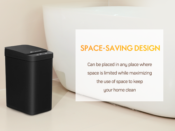 bathroom trash can touchless