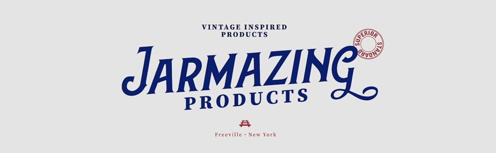 Jarmazing Products Logo - Vintage Inspired Products, Freeville New York