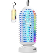 Bug Zapper Outdoor Indoor, 2 Pack Cordless Mosquito Zapper with LED Lights and Marquee Lights, Re...