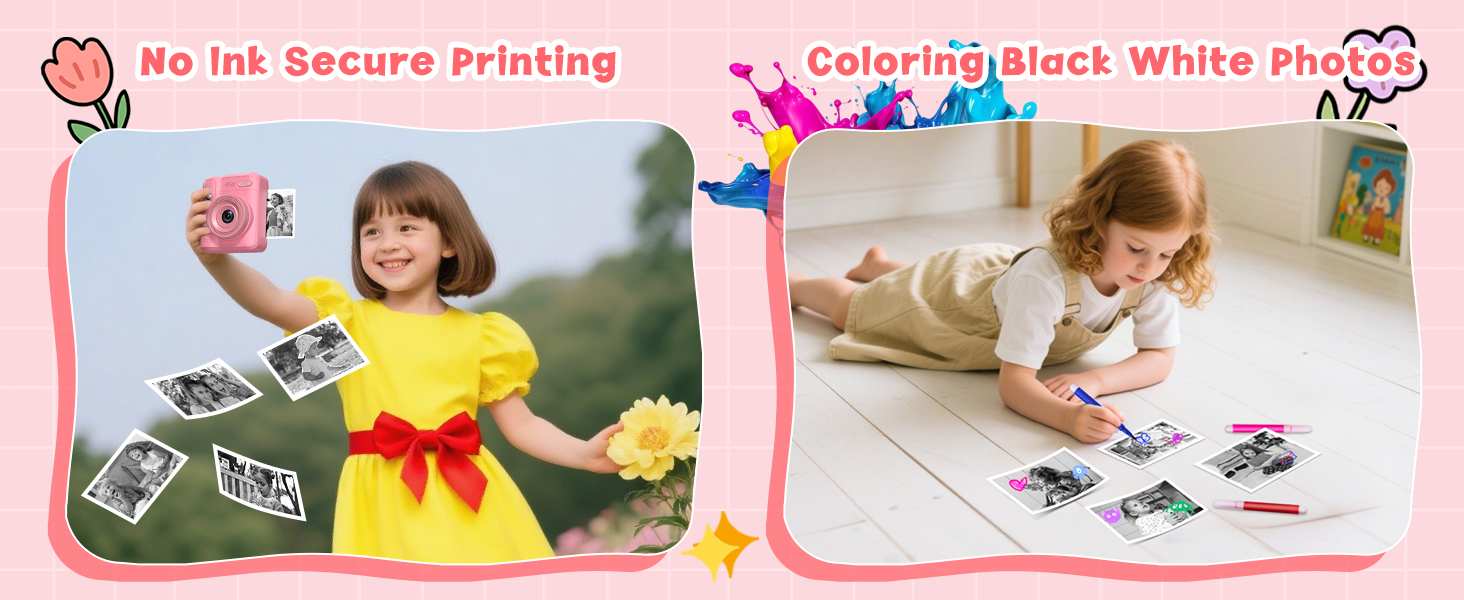 childrens small printing camera