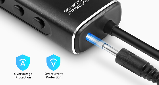 powered usb hub with power adapter