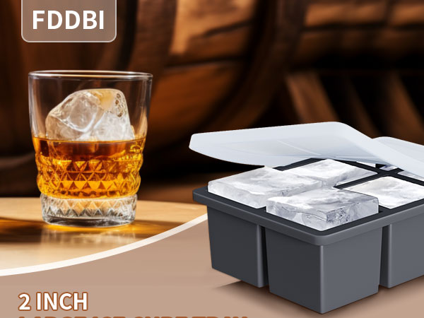 2 inch ice cube tray for whiskey