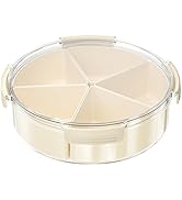 Godely Divided Serving Tray With Lid, 5 Removable Small Bowls, Reusable snackle Box Container, Se...