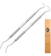 Dental Tools Set - Stainless Steel Krisp Beauty 2 Pc Dental Tooth Pick Tartar Remover Plaque Scra...