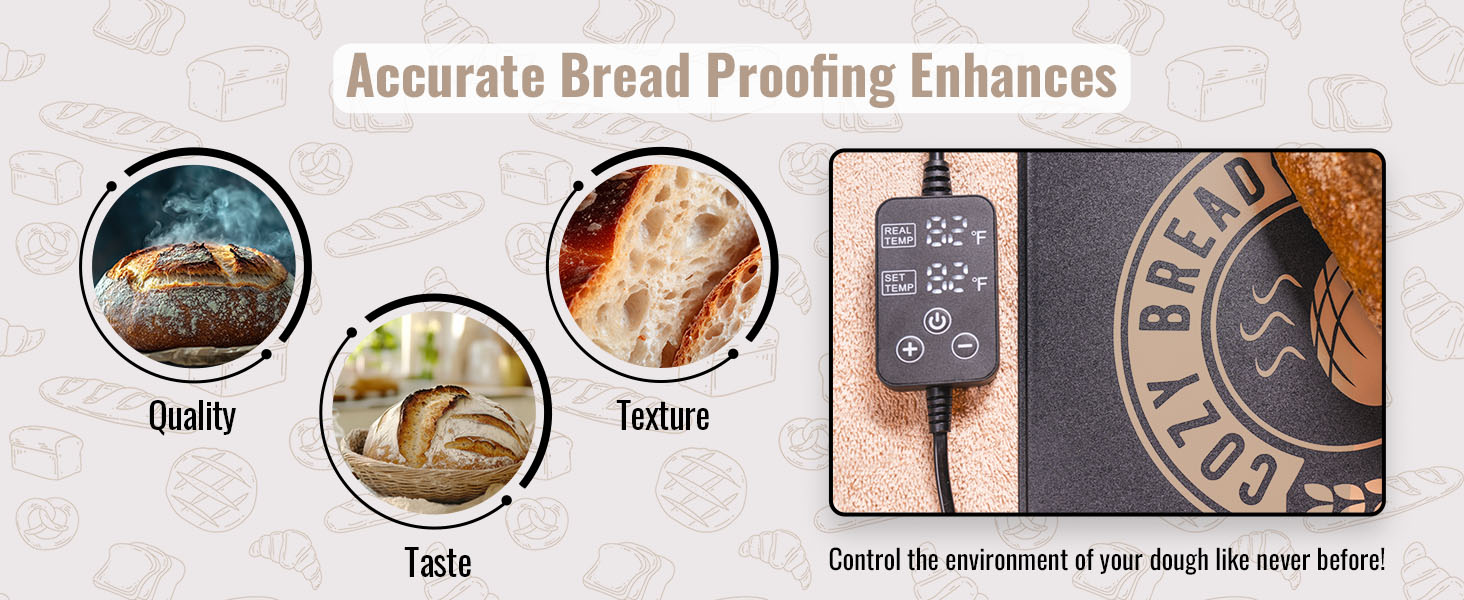 quality, bread, best proofing mat, best warming mat, warming mat for dough