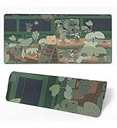 Desk Mat Kawaii Anime Desk Pad for Keyboard and Mouse, Large Big Gaming Mouse Pad with Stitched E...
