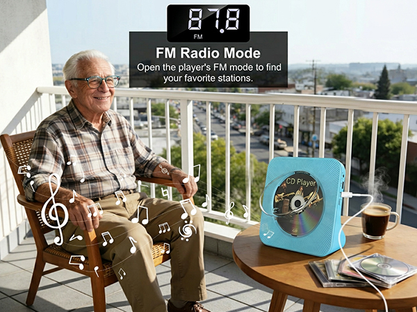 Portable CD Player with Bluetooth
