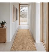MatEssenz Runner Rug – Boho 2x6 ft Hallway Runner Rug Washable Non-Slip Cotton Entryway Carpet wi...