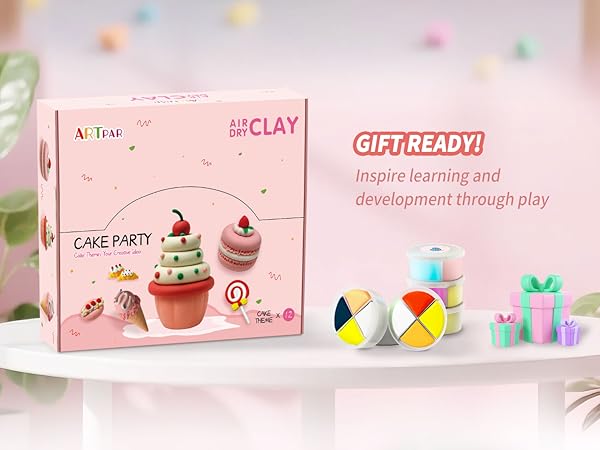 ARTPAR air dry clay cake kit