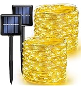 TW SHINE Warm White Solar String Lights Outdoor, Total 80 FT 240 LED Solar Powered Waterproof Fai...