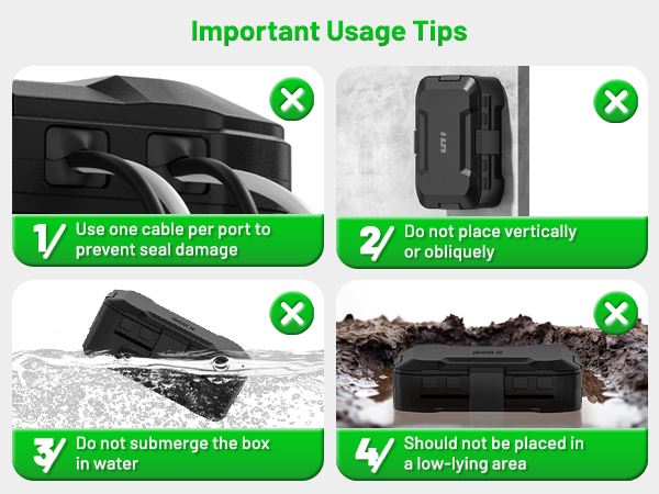 waterproof box for extension cord