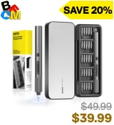 HOTO 25-in-1 ADV Mini Electric Screwdriver, Precision Screwdriver Set with LED & Dual Torque, Pro...