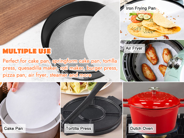 8 inch parchment paper cake rounds