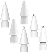 Upgraded 6-Pack Mixed Replacement Tips Compatible with Apple Pencil (Pro/USB-C/1st/2nd Gen) - Enh...