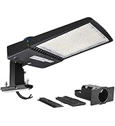 dephen 300W LED Parking Lot Light with Photocell, UL-Listed 42000Lm 5700K Led Shoebox Pole Light,...