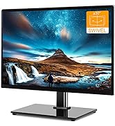 Universal Tabletop TV Stand Base with Swivel Mount for 27 32 37 40 43 46 50 55 inch LCD LED Plasm...