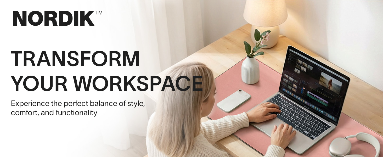 nordik by design transform workspace desk blotter desktop pad mousepad mouse pad workstation office