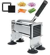Manual Stainless Steel French Fry Cutter For Potatoes Carrots Cucumbers Cutter Machine(Manual 1/2...