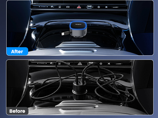 90w Retractable Car Charger Fast Charging Car Charger for iPhone 17/16/15/14/13/12, Galaxy, iPad