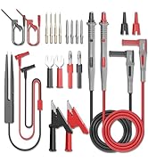 Goupchn Multimeter Test Leads Kit 21PCS Digital Electrical Test Probes Set with Alligator Clips S...
