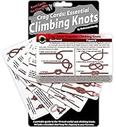 Crag Cards Essential Climbing Knots - Portable &amp; Rugged Guide to 19 Rock Climbing Knots