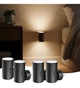 TSEXES 4 Pack LED Night Light Plug in, Dusk to Dawn Sensor,5-300LM Adjustable Brightness, Soft Wh...