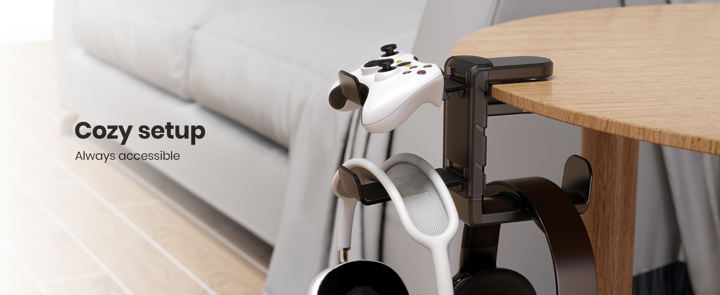 PC Gaming Headphone &amp;amp; Controller Holder
