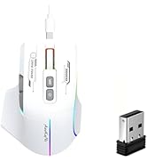 mobiproduct Wireless Gaming Mouse,Ergonomic Mouse with 5 Adjustable DPI up to 7200, RGB Breathing...