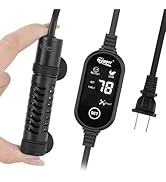 hygger Ceramic Submersible Aquarium Heater, New Explosion-Proof Fish Tank Water Heater with Exter...