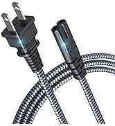 Power Cord, Goalfish 6.6ft/2m AC Power Cable 7A 125V TV Power Cord 18AWG 2 Prong Power Cable Repl...