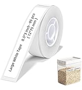 NIIMBOT D110 Label Maker Tape, 12x75mm (0.47"x2.95") 90Label/Roll, Waterproof Label for Home Offi...