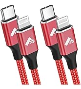 USB C to iPhone Cable 3ft 2Pack, USB C to Lightning Cable Fast Charger MFi Certified Type C iPhon...