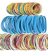 AMUU Rubber Bands assorted multicolor 0.5 lb/227g size #64#33 size #16 rubber bands office suppli...