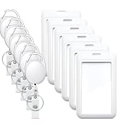 Black Badge Holders with 3 Pack Retractable Keychains â?? Multi-Card ID Card Badge Reel for Work, O...