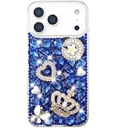 Losin Compatible with iPhone 17 Pro Max Bling Diamond Case Fashion Luxury Glitter Shiny Crystal R...
