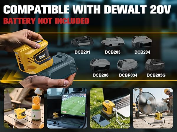 200W Power Inverter for DeWalt 20V Battery