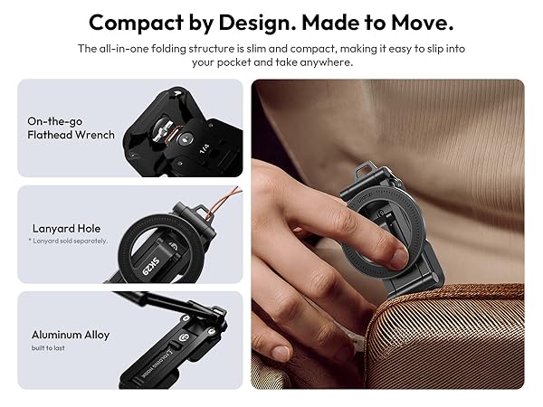 magnetic phone tripod