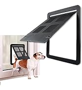 Cdycam Dog Cat Door for Screen Door with Magnetic Flap Lockable, Magnetic Closure Sturdy Screen P...