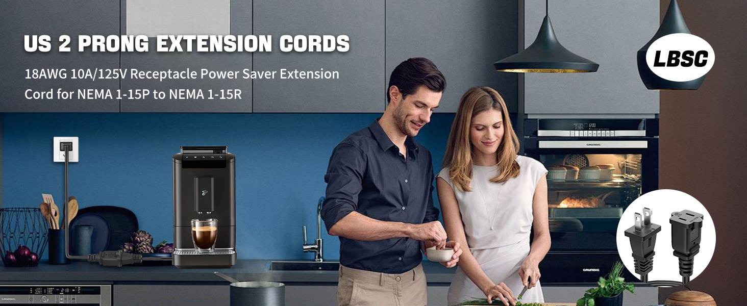 US 2 PRONG EXTENSION CORDS