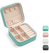 Mini Jewelry Travel Case, Small Portable Jewellry Organizer Box Storage Organizer Portable Displa...