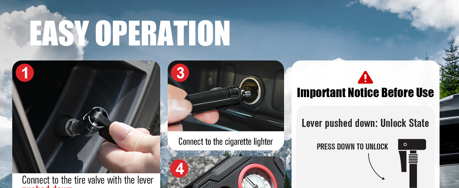 Easy operation with 5 steps