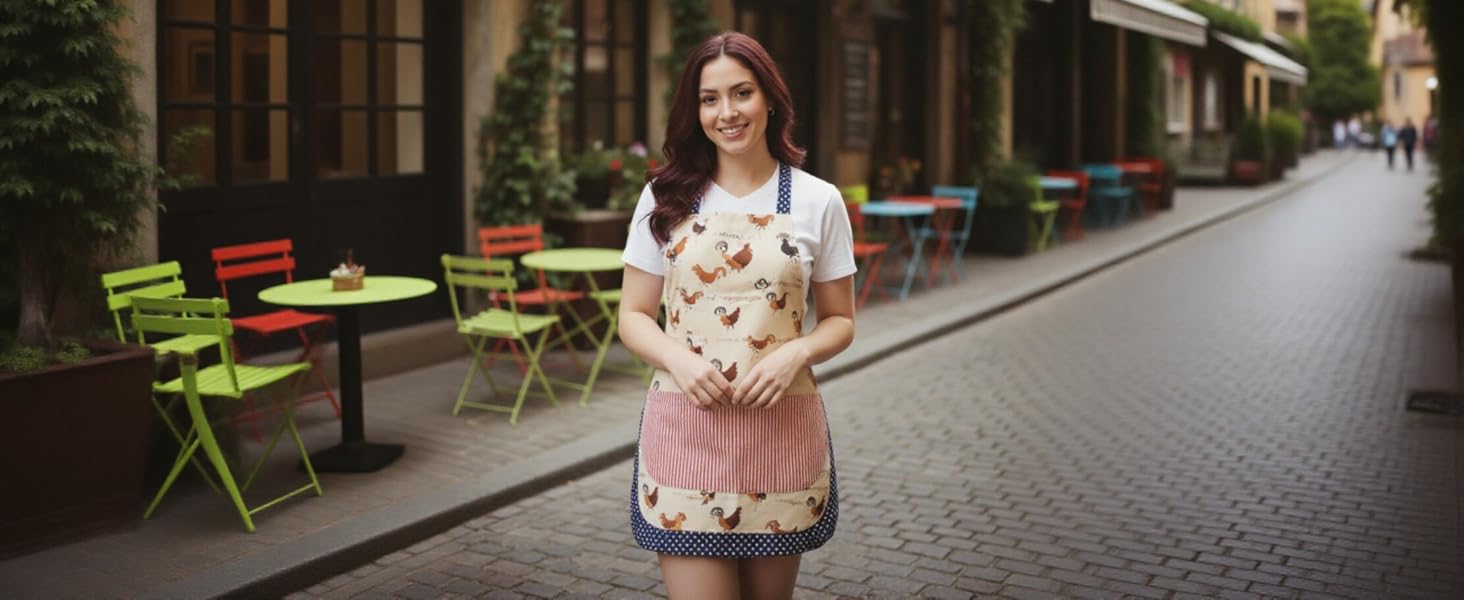 apron for women with pocket